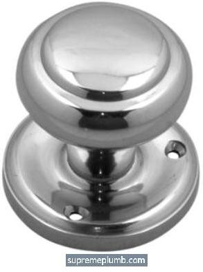 Queen Anne Mortice Knob Chrome Plated
